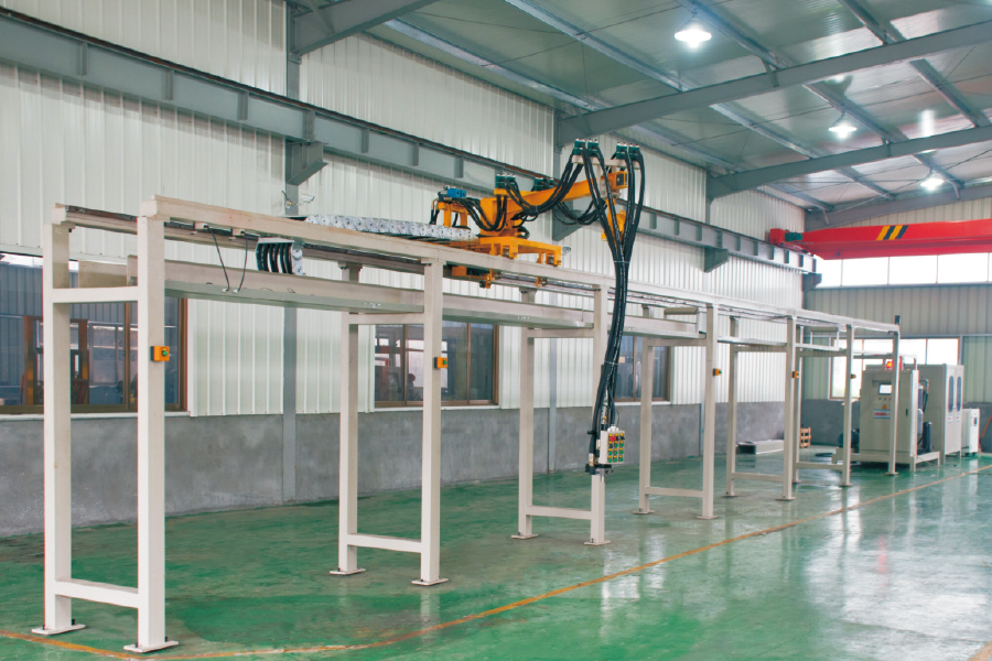 H-type foaming injection machine production line